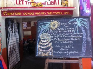 Pongal greetings from Christ school