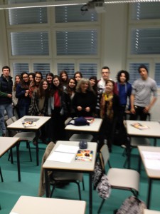 students and volunteers in Portugal