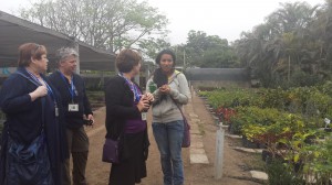 The team receiving a wonderful tour of the agrarian university