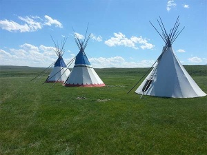 volunteer on an American Indian reservation