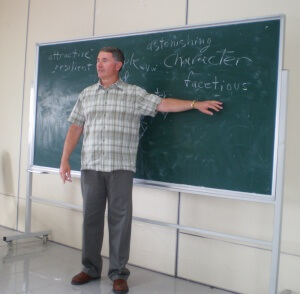 Norman teaching in Vietnam