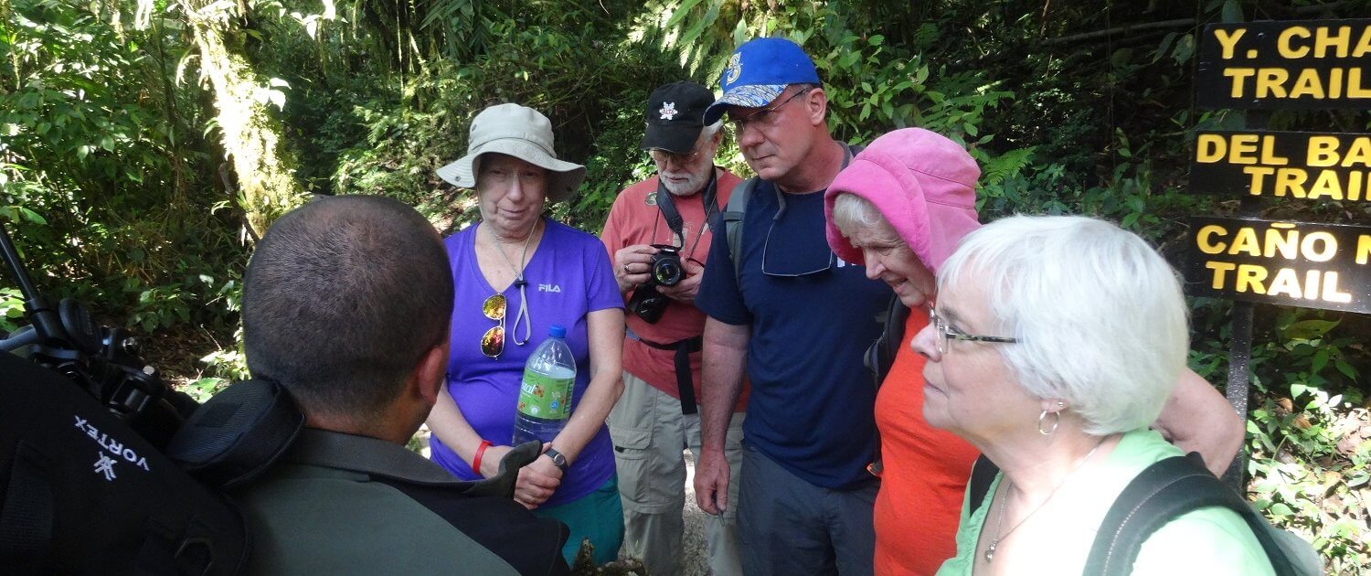 Volunteers exploring the Cloud forest in Monteverde,  Costa Rica