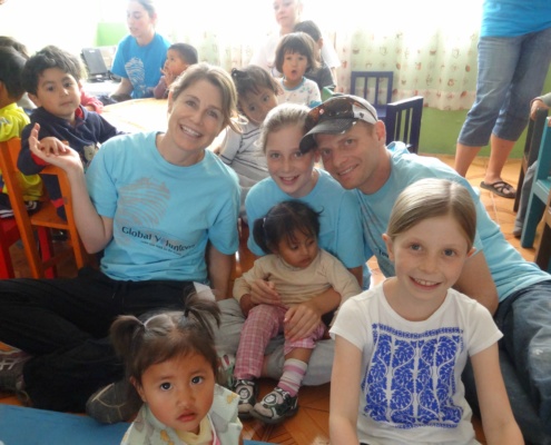 family volunteer abroad