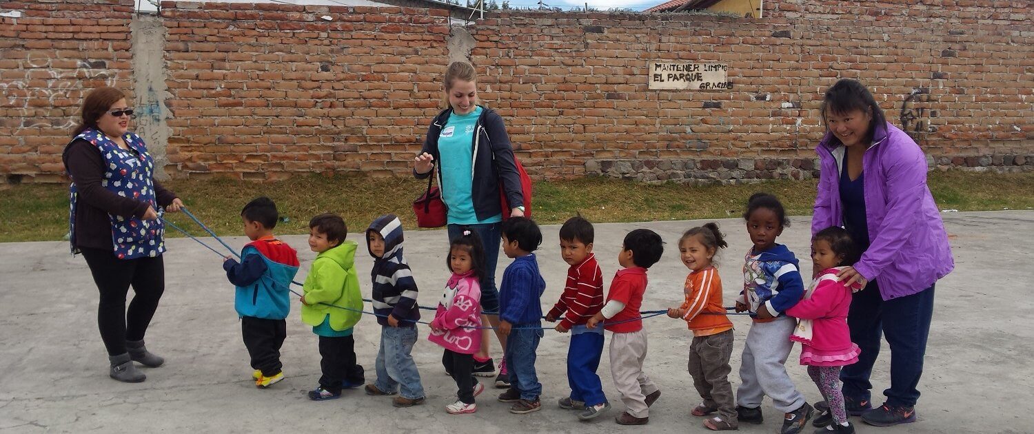 working with children in Quito