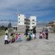 Children walking to the park in Ecuador with Global Volunteers