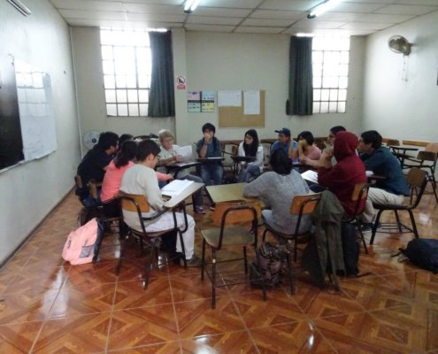 Teaching conversational English in Peru
