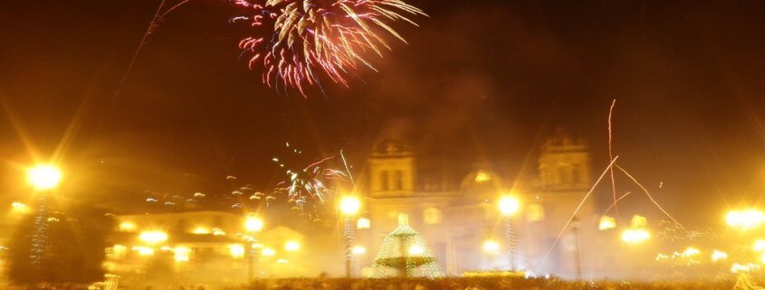 New Year's Eve celebrations in Peru.