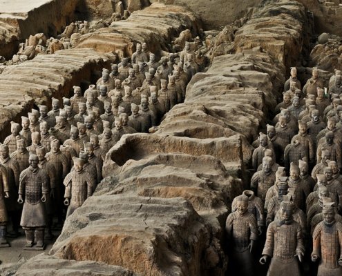 The Terracotta Warriors in China