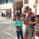 Volunteers Become Judges of a Kolam Competition in India