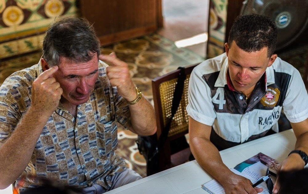 Volunteer teaching in Cuba