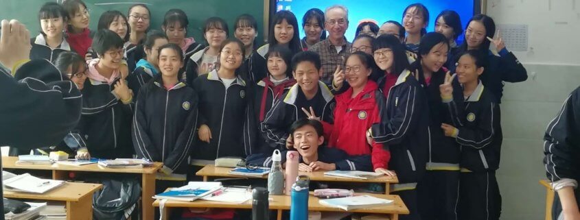 Bob teaching in Xi'an, China