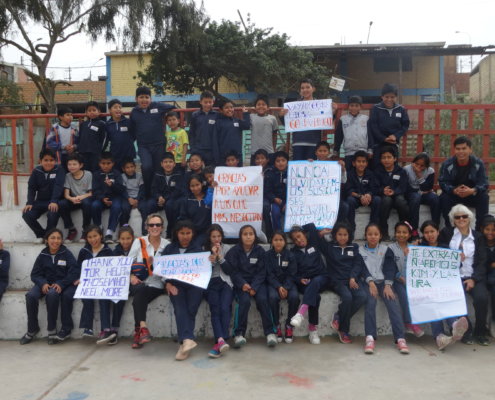 caring for children in Peru