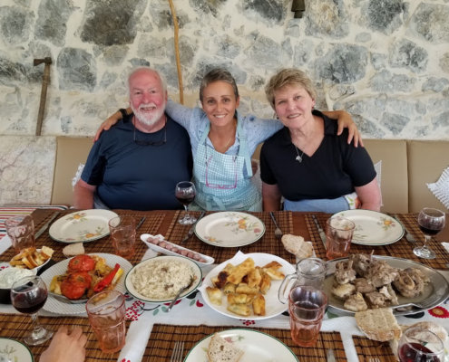 Cookery class in Crete