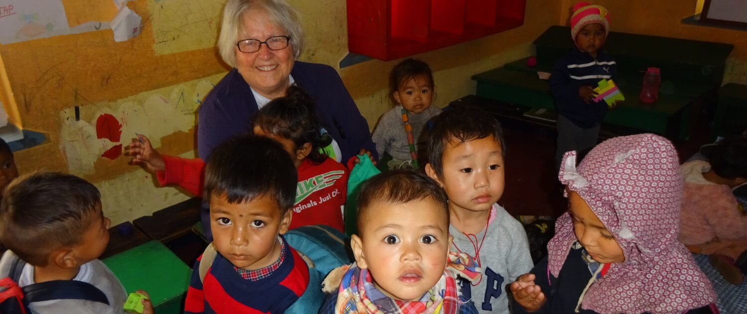 Ruth and preschool. Nepal