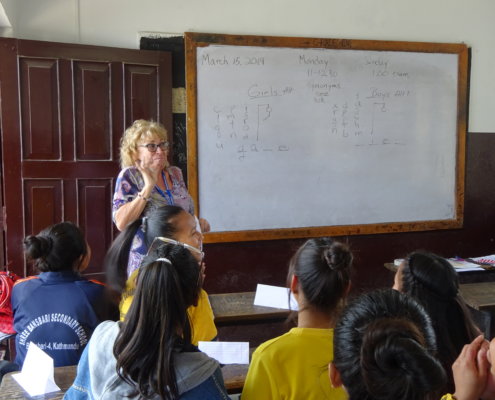 Teaching in Nepal.