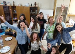 Students at Tenia's school, Crete Greece.