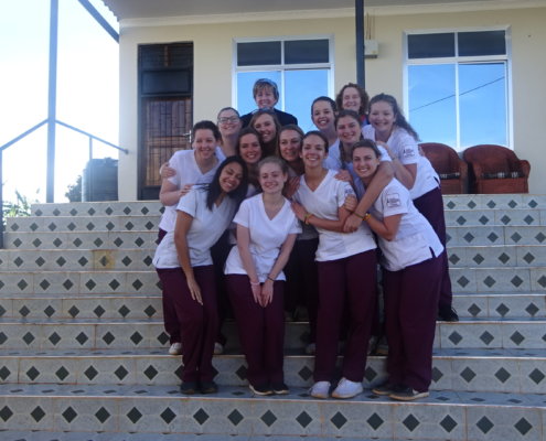 college students served in Tanzania with their professors for hands-on work experience in healthcare.