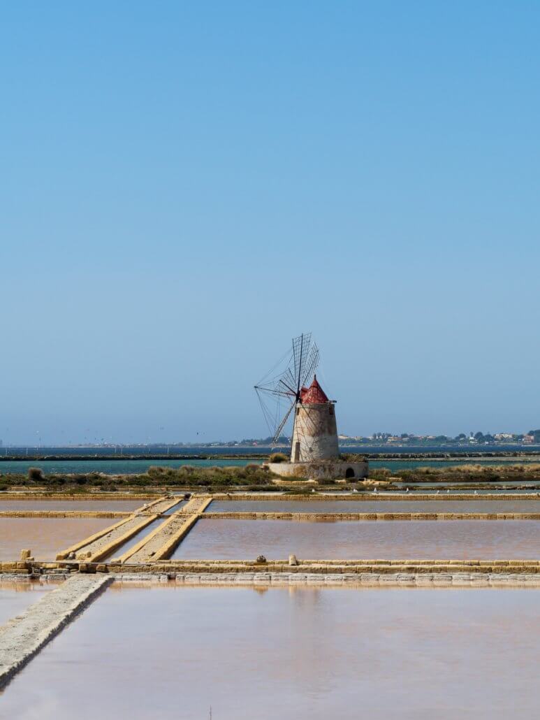 Sea salt production at Trapani