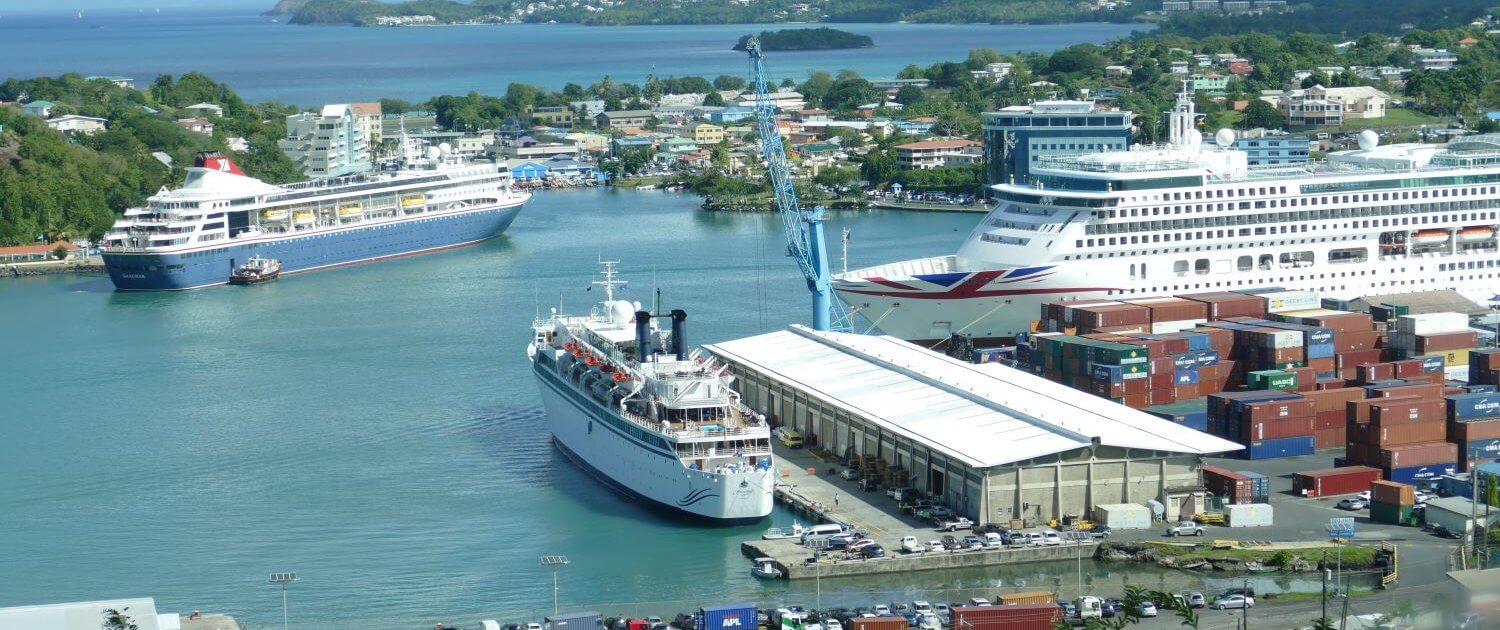 St. Lucia  economic growth tourism cruise ships