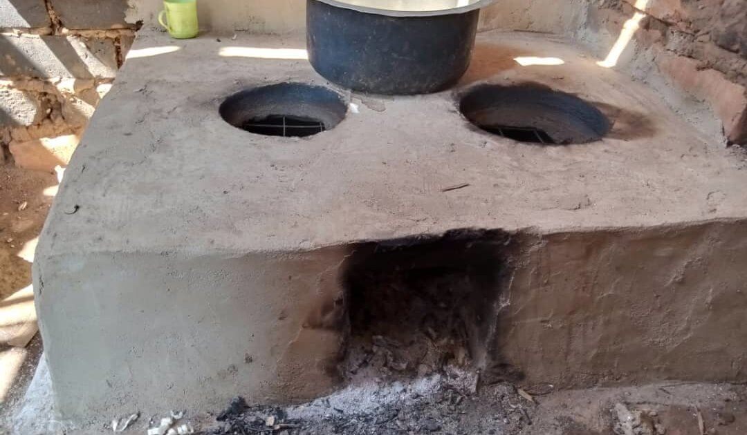fuel-efficient stove Global Volunteers builds in Tanzania