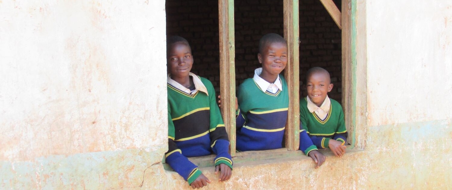 Healthy students from the Mukungu village can take advantage of school