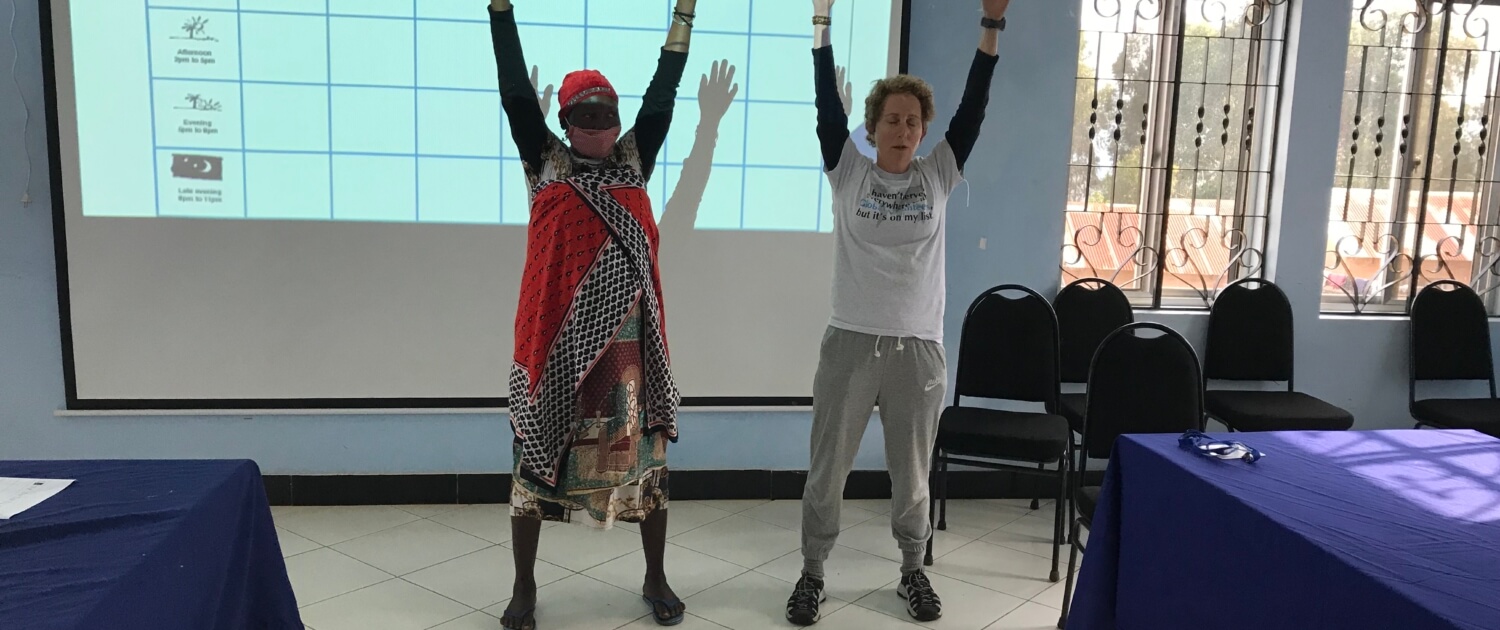 teaching mental health in Tanzania through stress reduction exercises