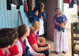 nursing students conduct a home visit