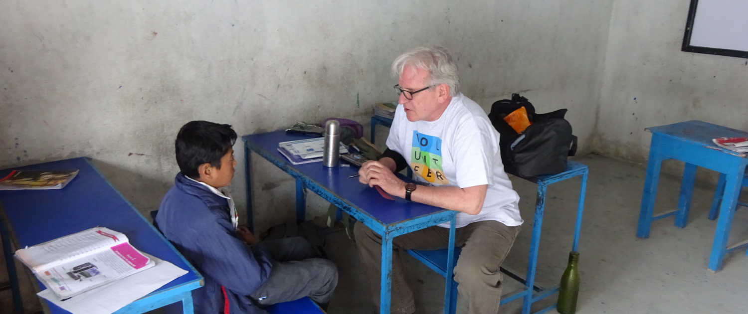 George Hayes at St. John School in Nepal
